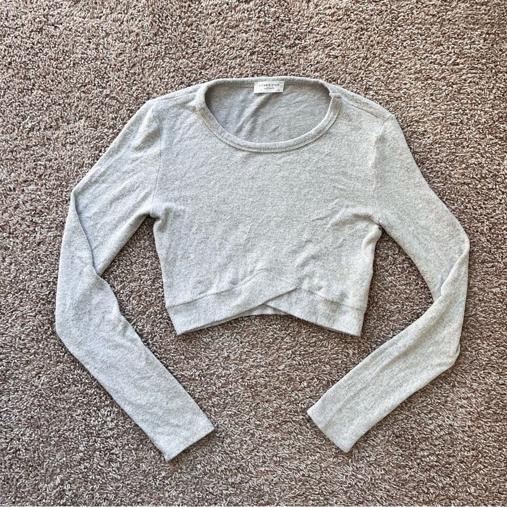 Altar’d State Cropped Long Sleeve Shirt